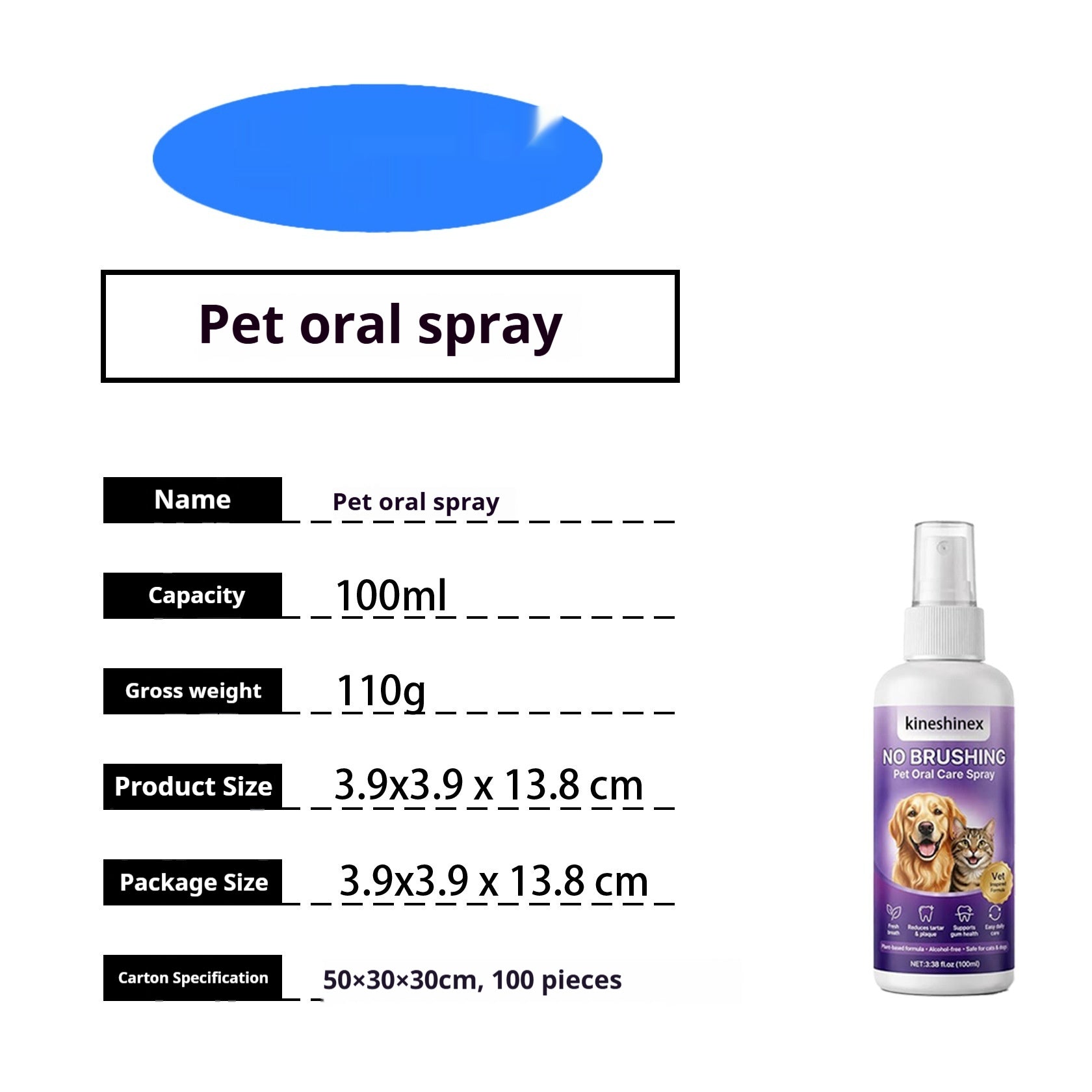 Breath Oral Care Pet Oral Care Spray